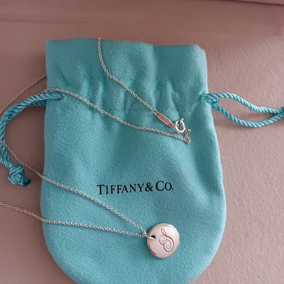 Tiffany & Co. Jewelry - Tiffany & Co. Sterling Silver S Initial Alphabet Pendant Chain Necklace